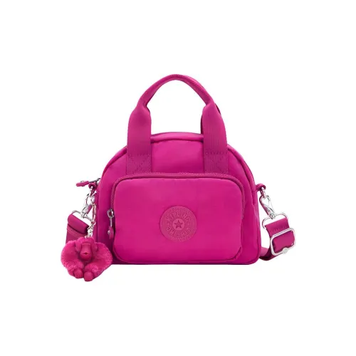Kipling Полиамид Обезьяна Сумка Сумка через плечо Маленькая Унисекс Розовая