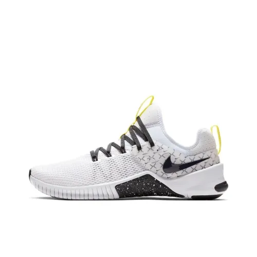 Nike Free Metcon Аbrasion Resistant Низкие Кроссовки для тренировок Мужские Черно-белые