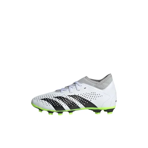 Adidas Predator Accuracy.4 Slip-resistant Abrasion-resistant MID Топ Детские футбольные бутсы Белый Черный Детский