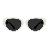 Белая оправа с серо-черными линзами [Улучшенные HD поляризованные линзы]