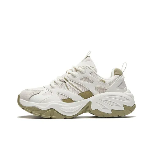 ANTA Life Collection Противоскользящий Устойчивый к истиранию Низкий Топ Casual Женский Белый Зеленый