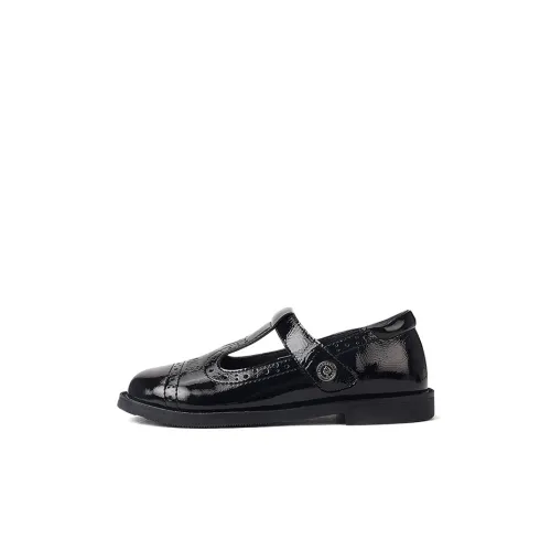 TARANIS Детская кожаная обувь Low Top Глянцевый Черный Kids