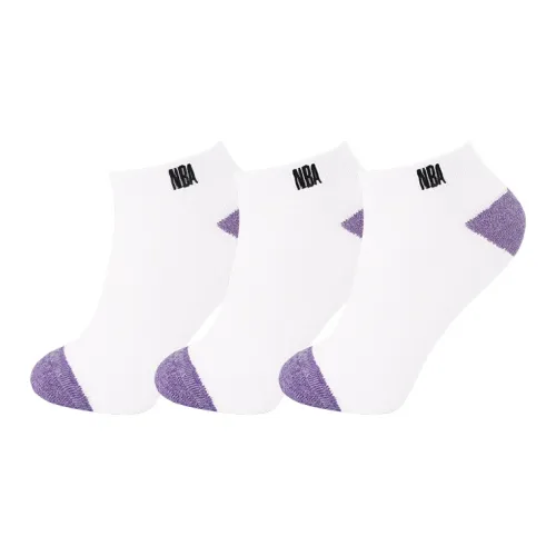 Низкие носки для женщин NBA 3 упаковки белый