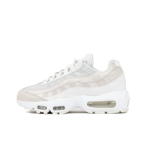 Nike Air Max 95 Устойчивые к истиранию Низкие Беговые кроссовки Женские Белые