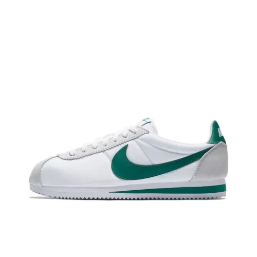 Nike Cortez Амортизация Износостойкий Низкий Топ Повседневные Беговые Кроссовки Унисекс Белый Зеленый