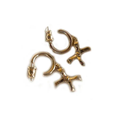 FENDI Brass Earrings Женские