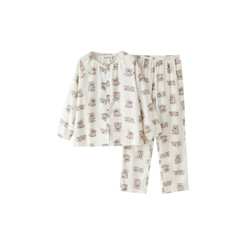 DV Бежевый Коала Женские Пижамные Комплекты