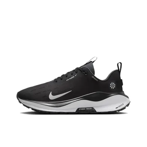 Nike InfinityRN 4 Slip-on Водонепроницаемый Низкий Топ Повседневные Беговые кроссовки Женские Черные