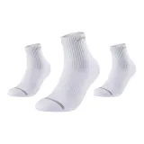 [Длинный голеностоп Стиль] Белый Три пары [Дышащий/Влагоотводящий/Антибактериальный]