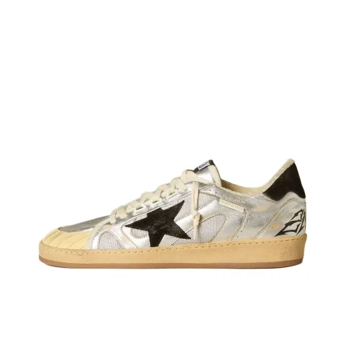 Golden Goose Ball Star Скейтборд Кроссовки Мужские Серебряные