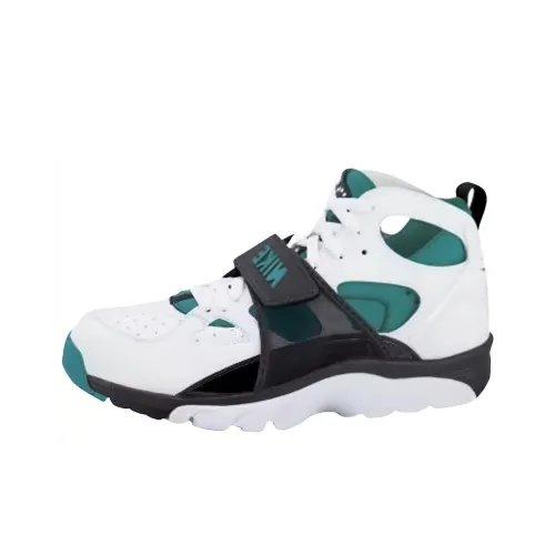 Nike Air Trainer Huarache Устойчивый к истиранию Дышащий MID Беговые кроссовки Мужские Белый Черный