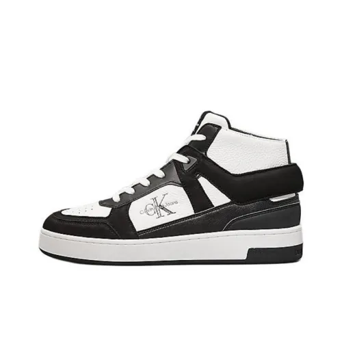 CKJ CALVIN KLEIN JEANS Высокие кроссовки для скейтбординга женские черно-белые