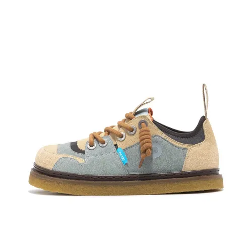 OETZI Smoke Rubber Sole Series Низкий топ Повседневная обувь Унисекс Light Серый Абрикос