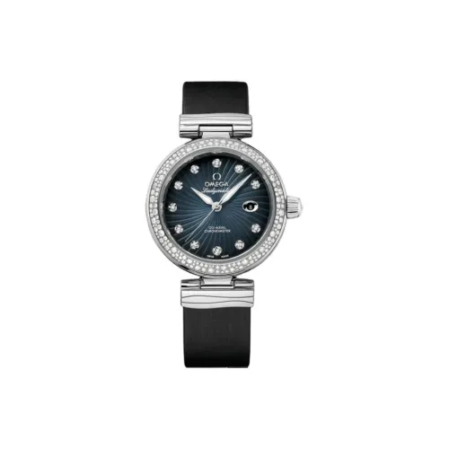 OMEGA Автоматический Механический Movement Женские Saucer Fly Series LADYMATIC Часы 34 мм Синие