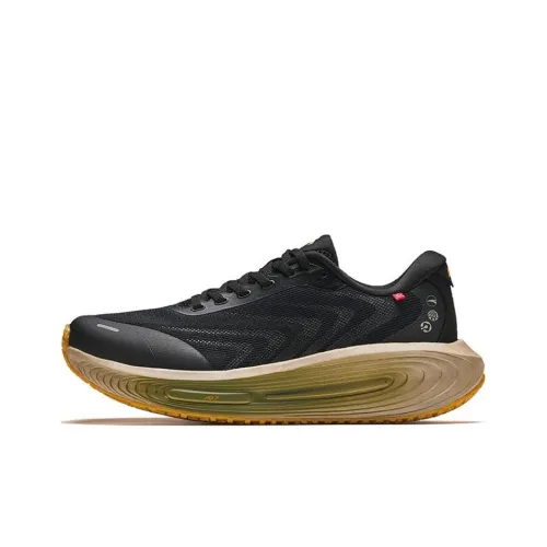 ANTA Ark Slip-on Устойчивый к истиранию Низкий Топ Беговые кроссовки Мужской Черный