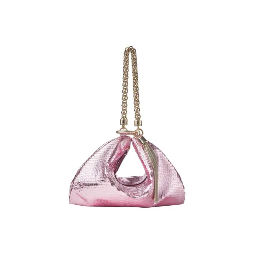 Jimmy Choo Кожа Сумка Женская Конфетно-Розовая и Светло-Золотая