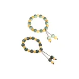 Изумрудно-зеленый + Чернильно-зеленый Парный Ручной Шнур