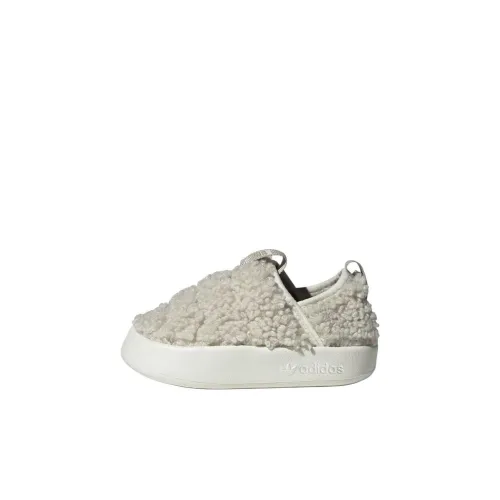 Adidas Originals Puffylette Slip-resistant Thermal Low-Top Обувь для малышей Серый Белый Infant и Toddler