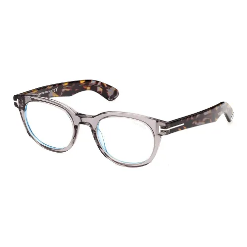 TOM FORD Пластик Овал Оправы для очков Мужской Серый