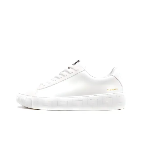 VERSACE Низкий Топ Стильный Скейтбординг Женские Белые