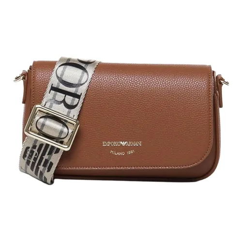 EMPORIO ARMANI Полиуретан Сумка через плечо Сумка на плечо Мини Женская Коричневая