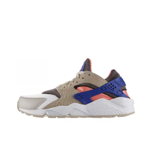 Nike Air Huarache Shock Absorbers Slip-Resistant Дышащий Низкий Топ Беговые кроссовки Унисекс Коричневый Белый Синий
