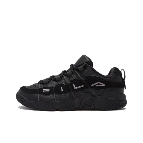 FILA FUSION Винтажные баскетбольные кроссовки Low Топ Черный Унисекс