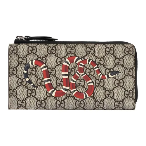 GUCCI Canvas с кожаными вставками кошелек для монет стандартный мужской цвет эбеновое дерево