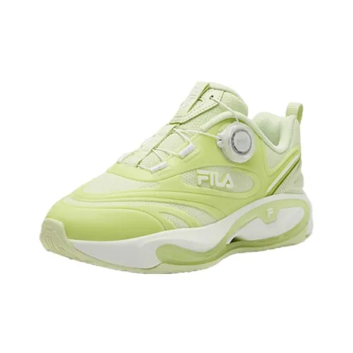 FILA KIDS BOA Анти-KICK и Устойчивый к Износу Низкий Топ Детская Беговая Обувь Светло-Зеленый