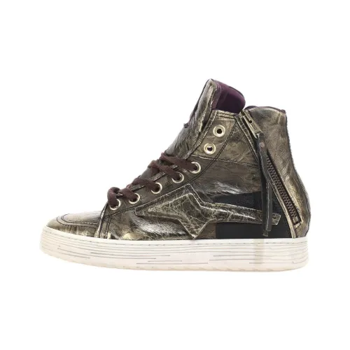 AirStep Высокие Кроссовки для скейтбординга Женские Золотые