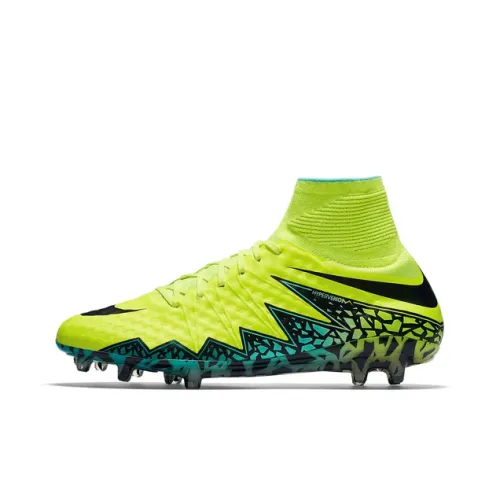 Nike Hypervenom Phantom 2 FG Твердый грунт устойчивый к истиранию дышащие футбольные бутсы мужские желтые