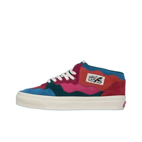 Parra x VANS Half Cab MID Топ Скейтборд Кроссовки Унисекс Синий Зеленый