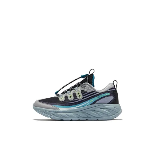 ERKE KIDS Беговые кроссовки Low Топ Черный Soil/Дождевой синий Kids