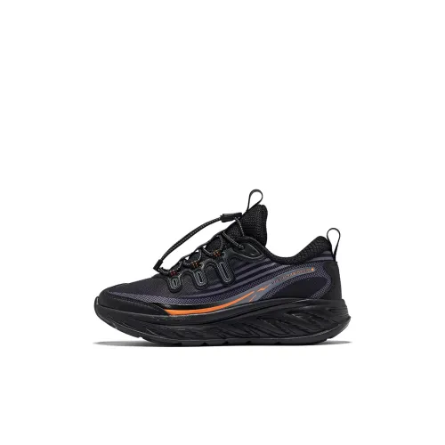 ERKE KIDS Беговые кроссовки Low Top Глубокий черный/Стальной серый Kids