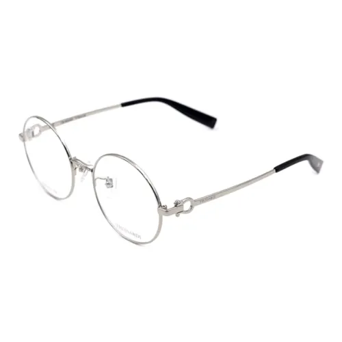 TRUSSARDI Титан Круглые Оправы для очков Унисекс Серебряный