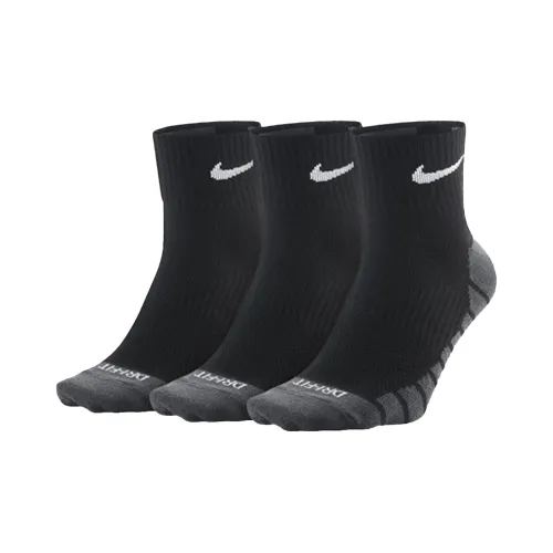 Найк Высокие Носки Унисекс 3 Пачки Черные