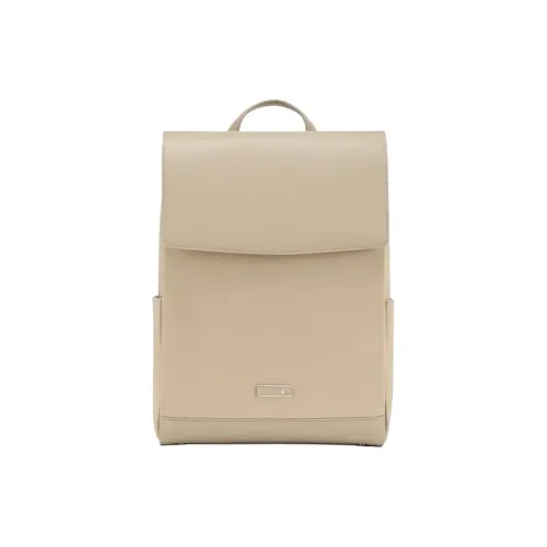 SAMSONITE Ткань Коровья Кожа Рюкзак Женский Бежевый