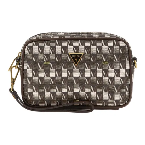 GUESS Полиуретан Путешествие Сумка для хранения Мужской Шоколад