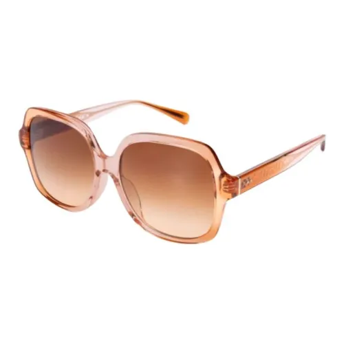 COACH Пластиковая оправа Квадратные Солнцезащитные очки Унисекс Прозрачные