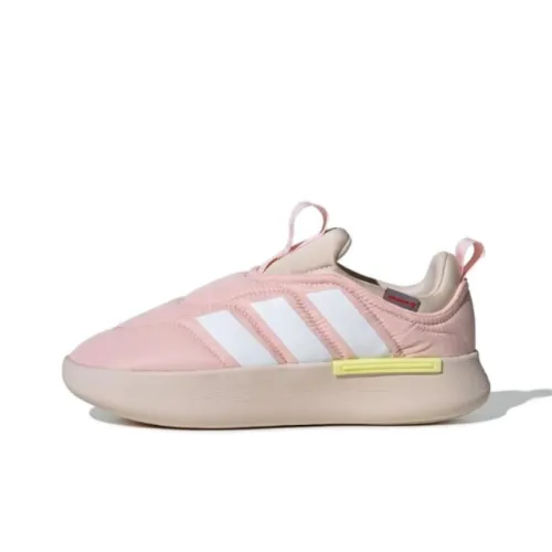Adidas Adipuff Slip Resistant Abrasion Resistant Теплоизоляционный Low Top Casual Унисекс Pink