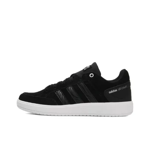 Adidas Cloudfoam All Court Slip Resistant Abrasion Resistant Низкий Топ Кроссовки для тенниса Женские Черные