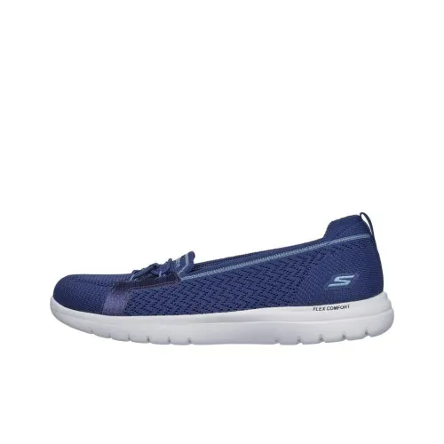 Skechers On The GO Fle Устойчивая к истиранию Низкая Повседневная обувь Женская Морской синий
