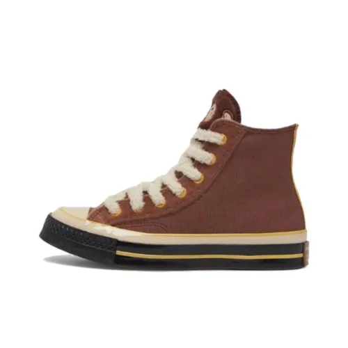 Converse Chuck 70 Устойчивые к истиранию Высокие Кроссовки для скейтбординга Унисекс Коричневый