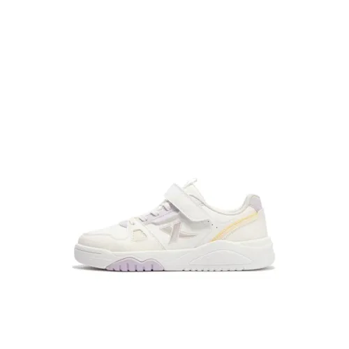 XTEP Детские Скейтбординги Низкий Топ Белый Желтый Kids