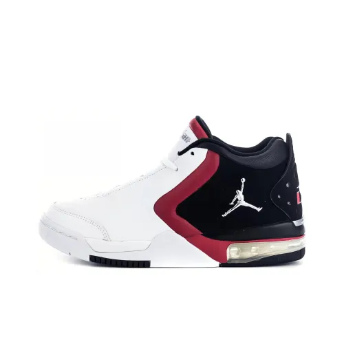 Jordan Hex Mule Амортизация Износостойкий MID Топ Баскетбольные кроссовки Унисекс Белый Черный