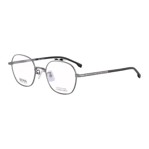 Hugo Boss Титановый сплав β-титан Металл Квадрат Оправы для очков Мужской Черный Родий
