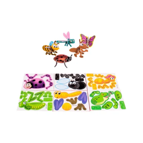 BIG TAYLOR 3D-эффект пазл с насекомыми веселье ручная сборка DIY интерлокирующие панели развивающие игрушки