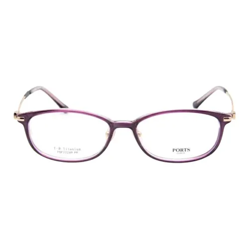 PORTS Титан Овал Оправы для очков Женские Фиолетовый