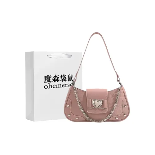 Dusen Kangaroo Избранный Ткань Сумка через плечо Обычный Женский Регулируемый ремешок Стиль Розовый