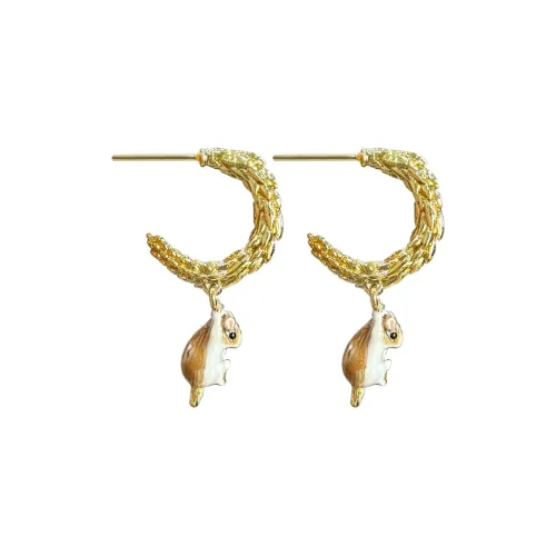 CHARFEN CHIC Серьги-гвоздики из меди и сплава женские